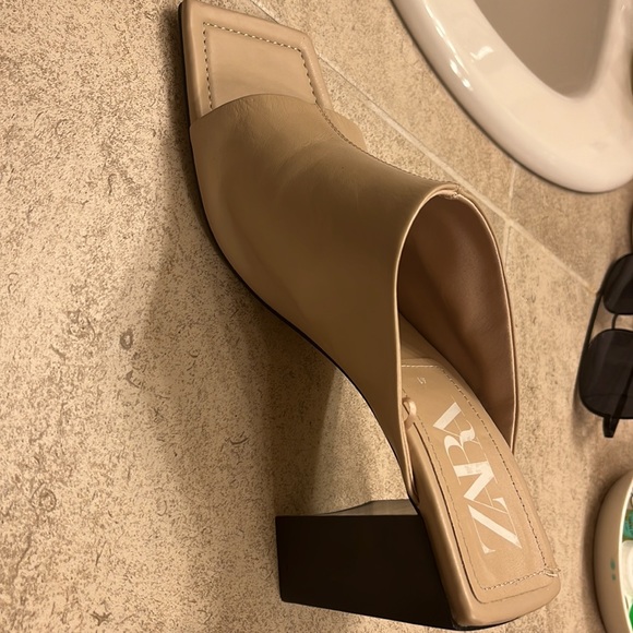 Zara block heel slides - Picture 2 of 3